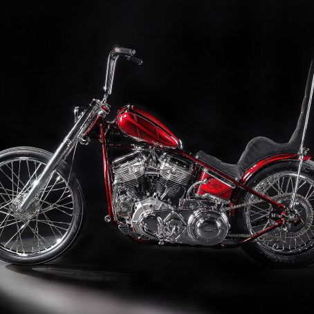 Thunderbike Harley Davidson 30 Years Panhead Chopper Shooting Custombike Foto Ben Ott 1