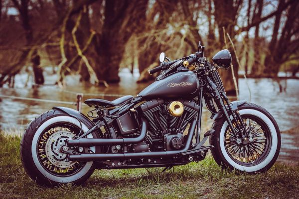 Thunderbike Harley Davidson Softail Black Widdow Shooting Custombike Foto Ben Ott 1
